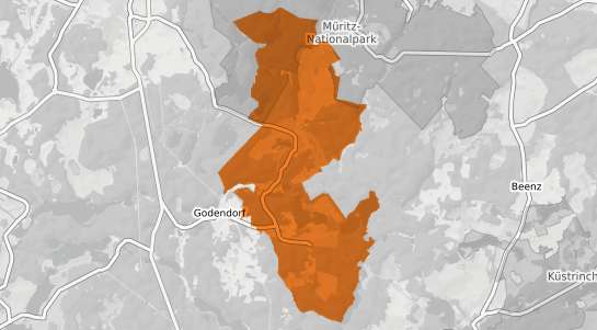 Mietspiegelkarte Wokuhl Dabelow